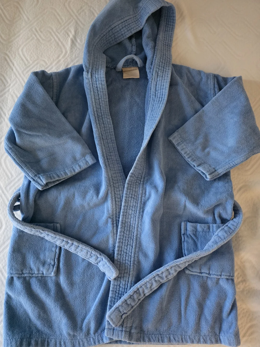 Cotton Kids Hooded Terry Cloth Bathrobe